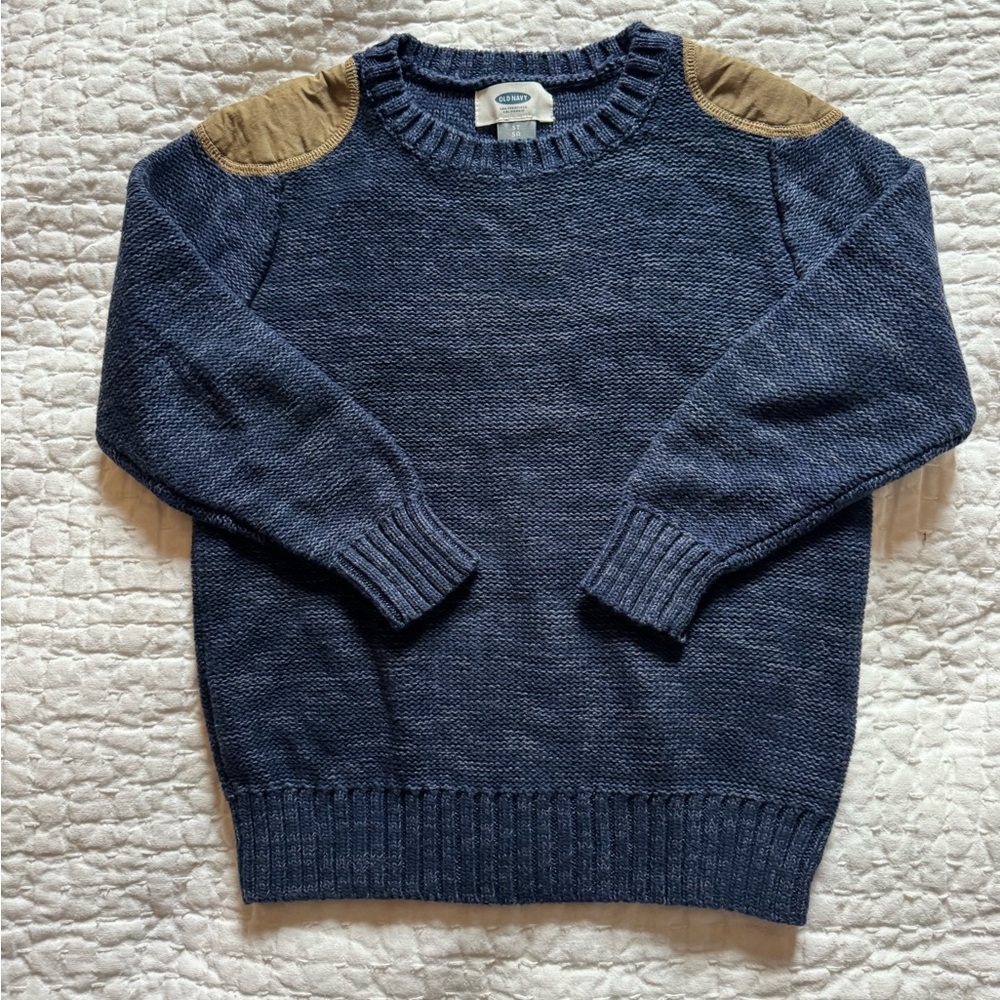 Old Navy Heathered Blue Knit Sweater- size 5T